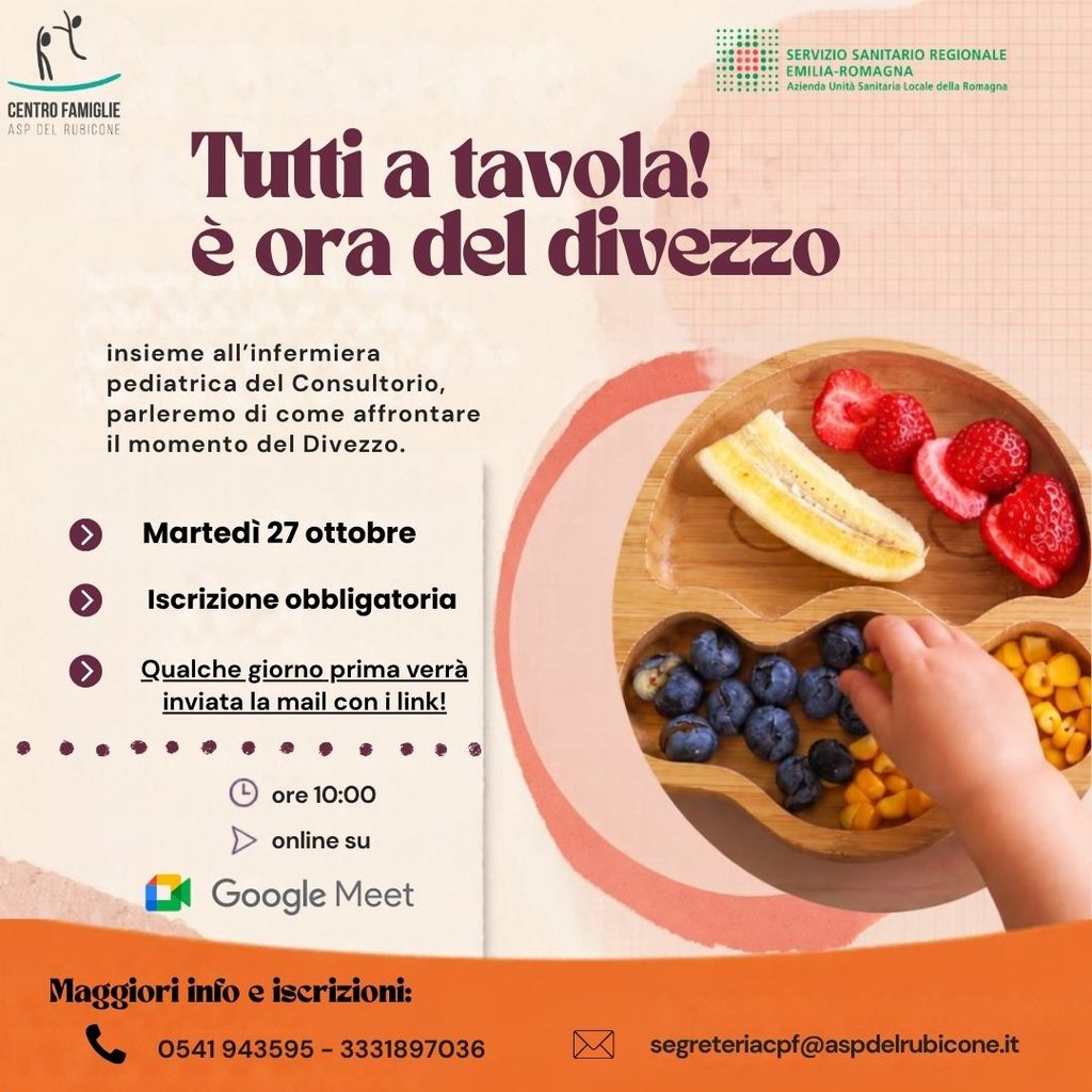 Tutti a tavola !! è ora del divezzo